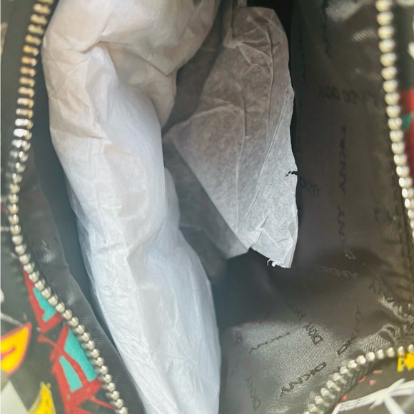 DKNY Black and Red Graffiti Backpack - Picture 6 of 6